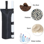 COOSHADE Canopy Tent Sand Bags Gazebo Weights Bags,4 Pack,120LBS,Black