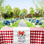 Ships Next Day, Made in USA - Custom Table Runner with Business Logo - Events, Parties, Ceremonies - Personalized Kitchen Decor & Small Business Essentials (24"x72")