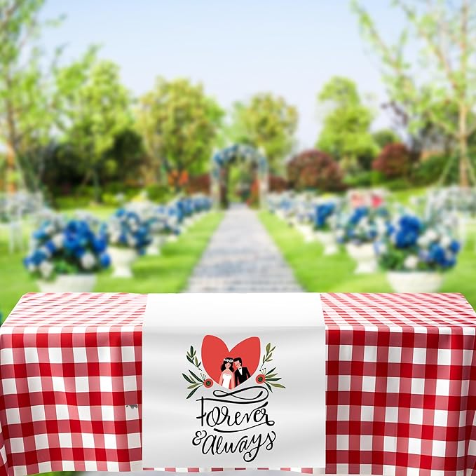 Ships Next Day, Made in USA - Custom Table Runner with Business Logo - Events, Parties, Ceremonies - Personalized Kitchen Decor & Small Business Essentials (36"x72")
