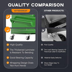 INTERGREAT 8-Drawers Rolling Tool Chest, Assembled Tool Chest with Wheels, Detachable Top Tool Box, Tool Cabinet for Repair Room,Warehouse, Rolling Tool Box with Hooks,Tray Divider,Liners(Green)