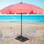 Esmorah Umbrella Base Weights Sand Bags, 2 Pack 65lbs Fillable Weight Bags to Hold Things Down, Black Weighted Base Sandbags for Outdoor Furniture Patio Cantilever Umbrellas Stand (Without Sand)