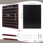 GMFrames 18x24 Wooden Shadow Box Frame with Removable Shelves Deep Display Case for Military Medals Keepsakes Cherry