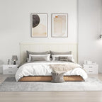 SIMOE White Stackable 2-Drawer Dresser for Bedroom, Short Storage Cabinet with Handles and Anti-Topping Device, Small Chest of 2 Drawers for Bedroom