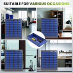 Part Cabinet with 40 Drawers, Shelves & Label Stickers - Bolt and Nut Organizer Bolt Bin Cabinets, Robust Steel Tool Storage Cabinet for Hardware Organization Small Items and Parts