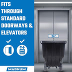 Tilt Truck, 1/2 Cu. Yd. Capacity Dump Cart with Heavy Duty 12” Wheels & 5” Casters for Handling, Transporting on Construction Jobsites, 750 lbs, Trash Cart with Wheels DUC12A-02PK (2-Pack)