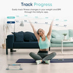 Etekcity Bathroom Scale for Body Weight and BMI, Upgraded Bluetooth Digital Scale, Large Blue LCD Backlight Display, High Precision Measurements, 400 Pounds