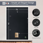 VCK 20x30 Poster Frame White - with Mat 16x24, Exclusive Textured Solid Wood Picture Frame Horizontal and Vertical Formats with Included Hanging Hardware, 2 Pack