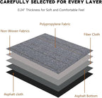 16-Pack 20"x20" Carpet Tiles, Non-Adhesive Soft Padded Floor Squares with Seamless Look for Home, Office, Indoor & Outdoor Use (43 Sq Ft) (K2)