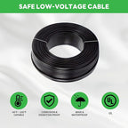 Landscape Light Kit, 6 Pack 3CCT Selectable Spot Light and 100W Low Voltage Transformer and 100FT Cable and 30 Wire Connectors, Aluminum ORB Waterproof LED Uplight for Garden Flag Wall