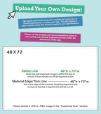 Personalized Vinyl Banner – Vinyl Printed Customizable Banner for Indoor and Outdoor Use (4'x6')