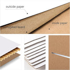 RLAVBL 50 Pack 4.6x2.2x2.2 Inches Small Shipping Boxes White Corrugated Cardboard Box for Small Business, Shipping, and Packing