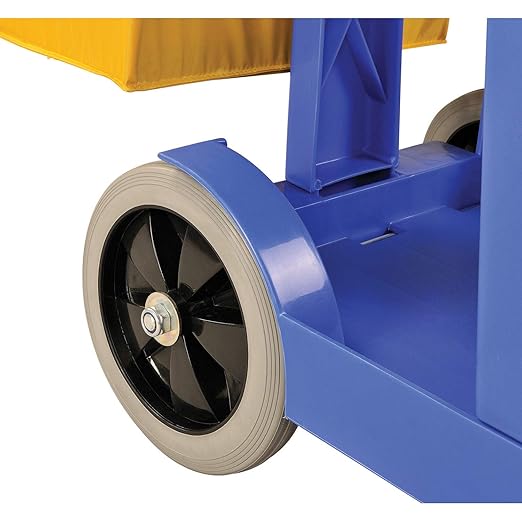 Global Industrial Janitor Cart Blue with 25 Gallon Vinyl Bag