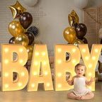 Marquee Letters 4 Feet Tall Large Light Up Letters F Happy Birthday Decorations Marry Me Engagement Party Decor Yellow Light Birthday Decorations Balloon Arch Kit Foam Sign F