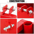 3 Point Hitch Ballast Box, 800 Lbs Tractor Ballast Box with 2'' Quick Hitch Receiver for 3 Point Category 1 Tractors, Loaders and Skid Steers,Red