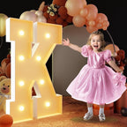 imprsv Marquee Letter K, 3FT White Foam Board Art Craft Kit for Baby Shower, Wedding Decorations, Party Backdrop Decor