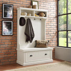 Pemberly Row Hall Tree in Distressed White