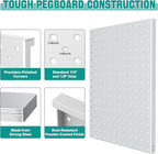 EVERHANGER Metal Pegboard Display Stand, Freestanding Tabletop Pegboard Display for Craft Shows & Fairs, 12"X16", 4pcs Gray