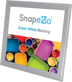 SnapeZo Silver 36x37 Poster Frame, 1.7" Aluminum Profile, Front-Loading Snap Frame, Wall Mounting, Wide Series