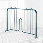 APLSS 4 Pack 18" Width Green Epoxy Shelf Divider for Wire Shelving, Dry&Wet Storage, NSF Certified