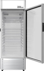 Single Door Beverage Cooler - 6.5 cu ft - Silver by Premium Levella