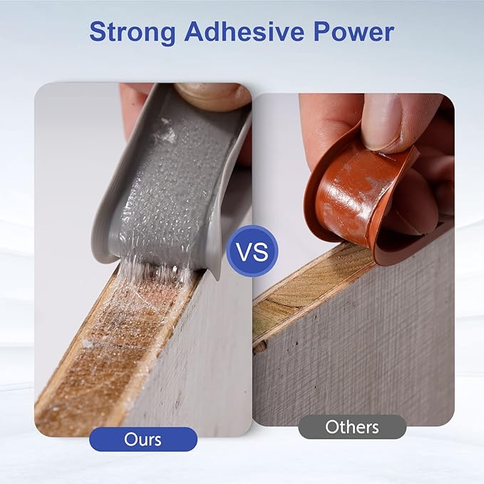 U-Shape Edge Banding, 16.4ft TPE Self Adhesive Veneer Edging Trim Flexible Corner Edge Protector, Furniture Edge Strip for Countertop Table Cabinet Shelve Restoration (16mm, Grey)