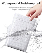 GSSUSA White Bubble Mailers 4x7 Small Padded Envelopes 4000 Pack,Strong Adhesion Bubble Mailer Self-Seal Bubble Envelopes for Small Business