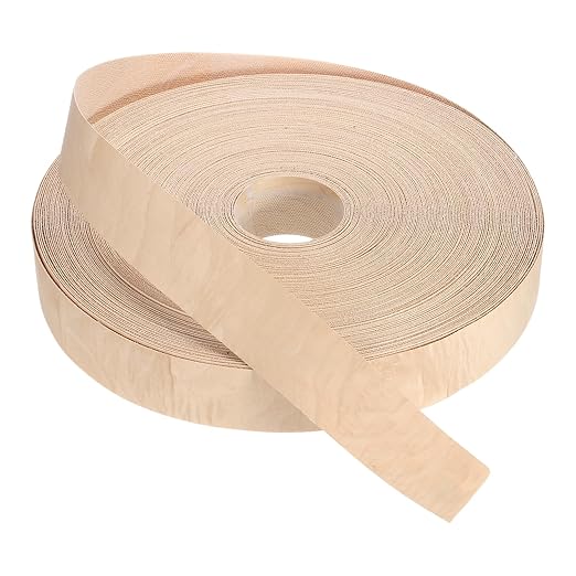 PATIKIL Maple Edge Banding, 2 Inch x 250 ft Wood Veneer Tape Pre-glued Flexible Plywood Edge Banding with Hot Melt Adhesive for Furniture Restoration