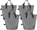 PATIKIL Canopy Weight Sand Bags, 4 Pack 110 Lbs Total Extra Large Weights Bags Waterproof Tent Leg Weights Sandbags for Outdoor Canopy Tent Sun Shelter Patio Ladder Gray (14x9")