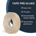 PATIKIL White Oak Edge Banding, 1 1/2 in x 49.2 ft Wood Veneer Tape, Pre-glued Flexible