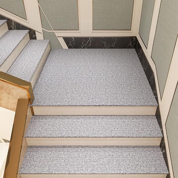 Carpet Tile 24” X 24” Self Adhesive Carpet Floor Tiles Anti-Slip Reusable Carpet Squares Peel and Stick Carpet Floor Tile Easy Install DIY for Bedroom Living Room (11, Light Gray)