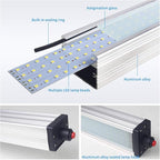 Magnetic Work Light, LED Machine Light with 44 LEDs, Waterproof with 19 Inch Gooseneck, IP66 Rating, 800 Lumen, 120 Volt for Lathe Machine Tools