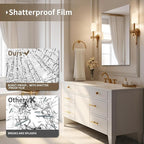 Mirrorons Large Vanity Mirror 72" x 36", Bathroom Vanity Mirror with Frameless Polished Edge, Hangs Horizontally or Vertically. Upgraded Shatterproof Bathroom Mirrors for Wall.