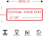 Custom Sign, street signs customized，custom office door signs，be right back sign， Customize for Office, Business, Workplace, office, Home, Delivery Signs(6 * 18 Inch)