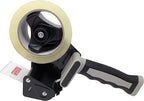 Clipco Tape Dispenser Gun with Packing Tape Included and Rubberized Handle (Pack of 3) (Black-Gray)