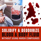 SMELLEZE Medical Waste Clean Up Super Absorbent Solidifier & Deodorizer: 50 lb. Granules Absorb Blood, Urine, Diarrhea, Vomit, Body Fluids & Other Water Based Bio Waste in Seconds