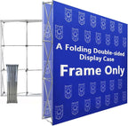 Portable Collapsible Pop Up Trade Show Display Backdrop Stand, A Folding Tension Fabric Holder For Tradeshow Booth Exhibition Wedding Conference Party Event 7.5x10FT(Frame Only)
