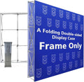 Portable Collapsible Pop Up Trade Show Display Backdrop Stand, A Folding Tension Fabric Holder For Tradeshow Booth Exhibition Wedding Conference Party Event 7.5x7.5FT(Frame Only)