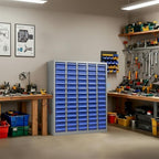75 Drawers Parts Cabinet for Nuts, Bolts, Screws, Nut and Bolt Organizer with ABS Material Drawer, Bolt Bin Tool Storage Cabinet in Workshop, Garage, Office (75 Drawers)