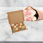 RLAVBL 100 Pack 7x5x1 Small Shipping Boxes, White Corrugated Cardboard Mailer Box for Packing Mailing Small Business