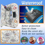 Shopping Cart Cover for Baby Grocery Cart Cover for Baby boy and Baby Girl, High Chair Cover for Baby and Toddler, Baby Registry Gift - Waterproof - Extra Large - Cotton - Double Sided (Gray)