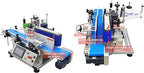 TECHTONGDA Automatic Round Bottle Labeling Machine with Conveyor Bottle Diameter 1.5-3.9inch