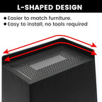 Bed Risers 4 Inch Heavy Duty, Oversized Furnitures Risers 4 inch Support 6000 lbs, Bed Table Rising Blocks, Fits for Couch, Sofa, Chair, Furniture Lifts 4 Pack,Dark Brown