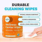 Zogics Wellness Center Cleaning Wipes – Gym Equipment Wipes for Cleaning Surfaces and Fitness Equipment, Durable and Safe Pre-Saturated Wet Wipes (2,300 Count, 2 Rolls of 1,150 Wipes)