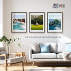 VCK 18x24 Poster Frame 5 Pack - Grey, High-End Wood Picture Frames with Polished Plexiglass, Display 16x20 Photo with Mat or 18x24 without Mat, Art Gallery-Quality, Wall Hanging, Grey
