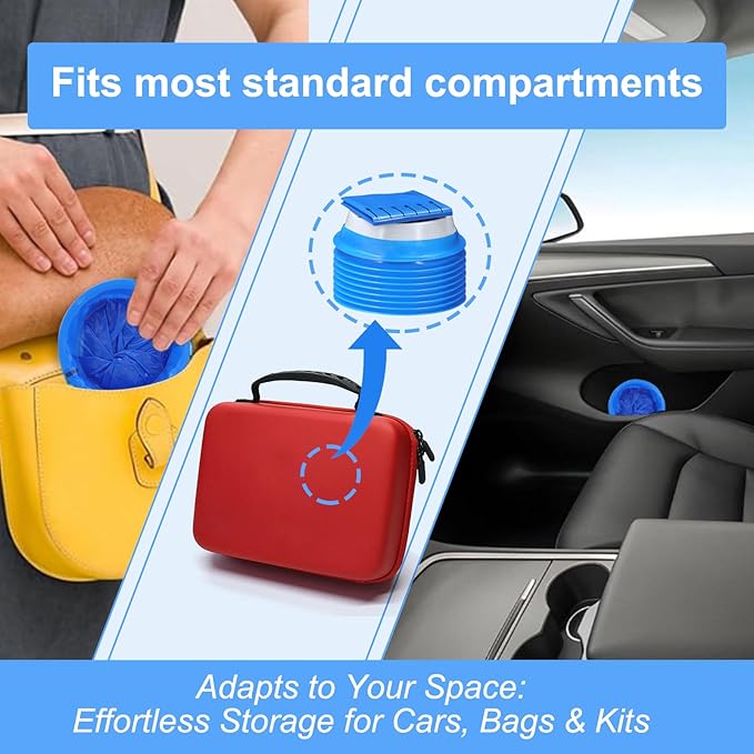 100 Pack Emesis Vomit Bags for Car, 1000 ml Blue Portable Nausea Bag for Pregnant Women, Leak Proof Puke Throw Up Nausea Bags for Travel Motion Sickness