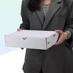 MEBRUDY 12x9x3 Shipping Boxes, 20 Pack White Literature Mailer Corrugated Cardboard Box for Small Business Mailing Packaging
