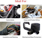 2 in 1 Heat Shrink Braided Sleeving Fabric Tubing-Ideal fit Irregular Shape Hose/Cable/Wire (1/2"(12mm), 40FT)