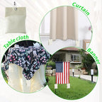 8 Pack Outdoor Curtain Weights, 15oz Outdoor Curtain Sandbag Weighted Bags Drapery Weights Bottom Patio Curtain Weights Bags Holder Clip for Pergola Drapes Cabana Gazebo Garden