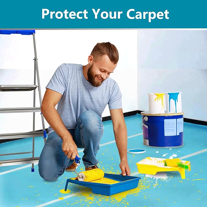 Temporary Floor Protection for Construction Projects, Floor Protection Film-Protects Hardwood, Tile, Carpet, Countertops, Bathtubs and More,Coverage of 325 SQFT (39.5''x100')