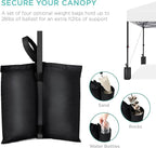 Best Choice Products 10x10ft 1-Person Setup Pop Up Canopy Tent Instant Portable Shelter w/ 1-Button Push, Case, 4 Weight Bags - White